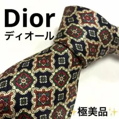 【極美品】Christian Dior ネクタイ ディオール 総柄 パターン柄