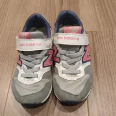 new balance スニーカー グレー/ピンク