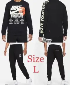 [新品] ナイキ WORLDTOUR メンズ ロンT パンツ セット