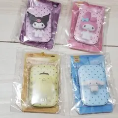 サンリオキャラクターズ　スクエア缶バッジ&カバー　4セット