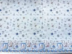 はぎれ　ドール服生地　ロリータ　60ローン　ねこキャプテン