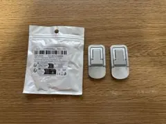 未使用 ノートパソコンスタンド 2個セット 貼り付け 折りたたみ シルバー