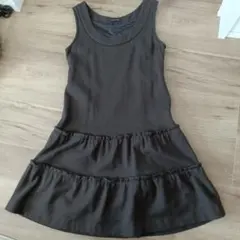 【美品】レストローズLEST ROSE　ブラウン冬ワンピース　ウール