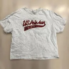 U.S. Polo Assn. グレー クロップドTシャツ M