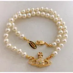 ヴィヴィアンウエストウッド パールネックレス オーブネックレス ゴールド