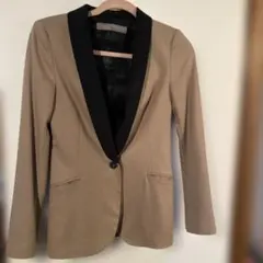 ZARA BASIC ベージュ テーラードジャケット