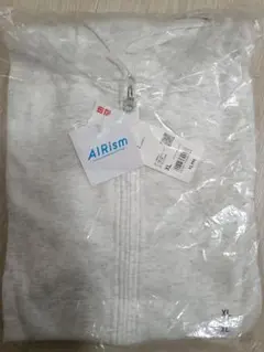 【UNIQLO AIRism】UVカット フルジップパーカ 長袖オフホワイト