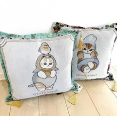 mofusand×日比谷花壇 ゴブラン織りクッション〜Winter〜全2種セット