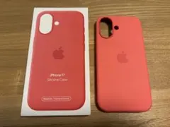 iPhone 17 純正シリコンケースBright Guava