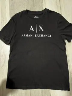 Armani Exchange 幾何学模様 Tシャツ 黒 - メルカリ