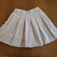 ピンクラテ　フロントプリーツスカート　M / 150