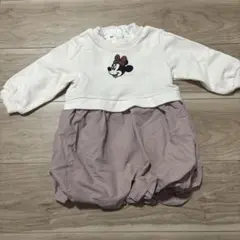 petit main ミニーマウスロンパース 80cm