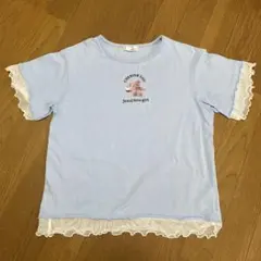 JENNI love 水色 Tシャツ テディベア 150のサムネイル