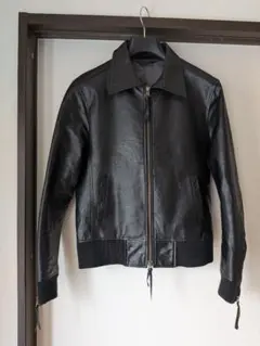 CUSTOM CULTURE ブラックレザージャケット サイズ48