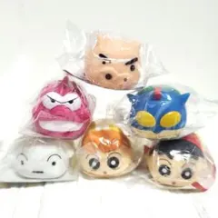クレヨンしんちゃん ぺたんこソフビマスコット ６種セット 新品未使用