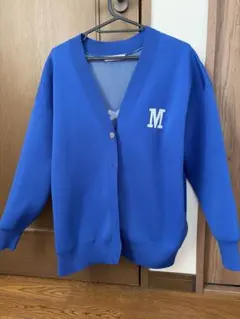 ミッフィ 青色 Mロゴ カーディガン