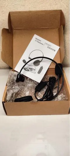 『PChero』製のUSB接続片耳ヘッドセット Stereo Headset