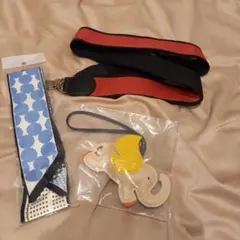 ハンドバッグカバンストラップ、チャーム、スカーフセット