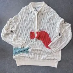 SODUK painting knit polo スドーク ペインティングのサムネイル
