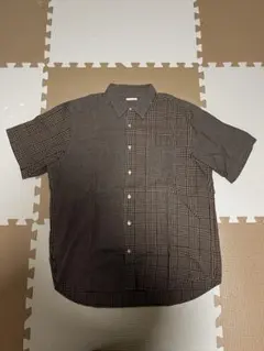 GUチェックシャツ 半袖　XL