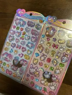 まじかるみゅーちゃん　フワフワらびちゃん　うるちゅるポップシール　２枚セット