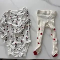 Gap ミニーマウス ボディスーツとタイツセット