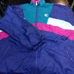 adidas ナイロンジャケット Lサイズ　旧ロゴ　古着　おしゃれ