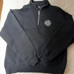 HUF ハーフジップ スウェット ブラック Lのサムネイル