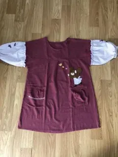 保育士エプロン　くまのがっこう