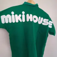 MIKI HOUSE ポロシャツ グリーン デカロゴ Mサイズ ミキハウスのサムネイル