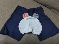 ミキハウス　ホットビスケッツ　ベビーパンツ（半ズボン）くまさん　90サイズ