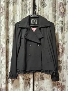 【美品 】フランシュリッペ ブラック　トレンチコート M 2026年最新】franchelippee black レディース トレンチコート