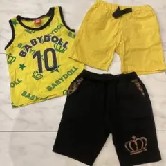 BABYDOLL タンクトップとハーフパンツセット 100cm