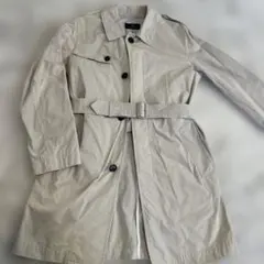 メンズ　BEAUTY & YOUTH グレーベージュ トレンチコート