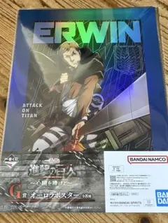 진격의 거인 이치방쿠지 G賞 オーロラポスター エルヴィン
