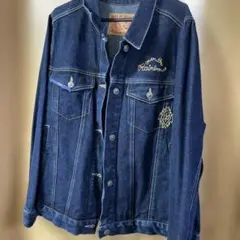 TITICACA デニムジャケット オーバーザレインボー刺繍