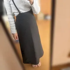 GU サロペットスカート ブラック XS 黒 シンプル 小さいサイズ 美品