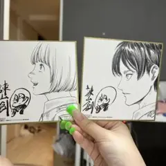 劇場版　進撃の巨人　入場者特典　エレン　アルミン色紙