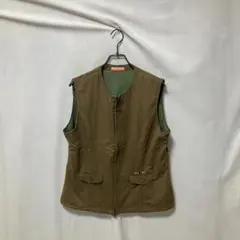 CASTELBAJAC 刺繍ロゴベスト　カーキ　ブラウン　茶色のサムネイル