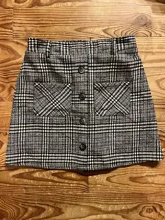 チェック柄ミニスカート Lサイズ　キュロット