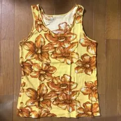 【美品】Because Privé 花柄 タンクトップ イエロー Mサイズのサムネイル