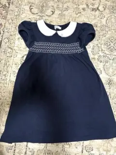 Bebe べべ　ワンピース　ネイビー刺繍120センチのサムネイル