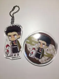 鬼滅の刃ローソンコラボ缶バッジ アクリルキーホルダー