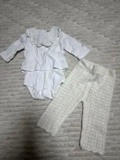 petitmain スタイ付き　ロンパース　パンツセット