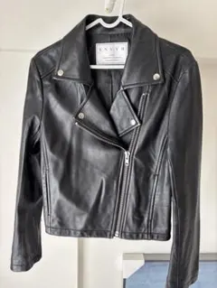 ENVYM ブラック ライダースジャケット