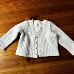 プチバトー　キルト　カーディガン 長袖
