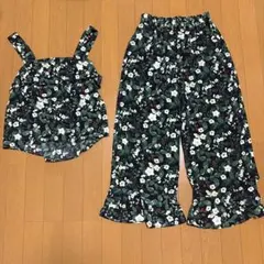 花柄フリルセットアップ
