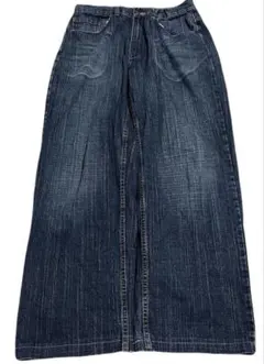 バギーデニム ワイドパンツ