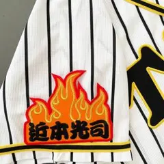阪神タイガース 刺繍ワッペン 中野拓夢 ファイヤー名前 刺しゅう