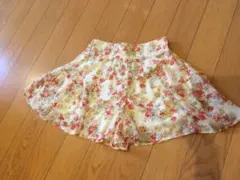 花柄 キュロット スカート